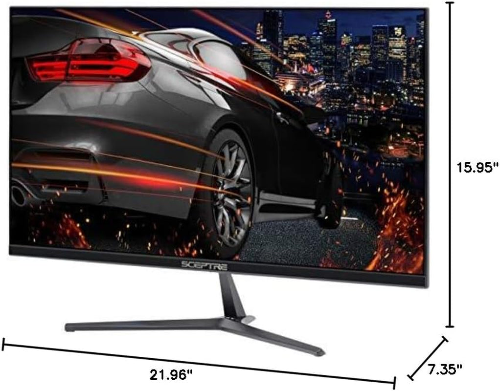 E255B-1658A 25" FHD 1080P 165Hz 144Hz 1Ms AMD Freesync Gaming LED Monitor 2X HDMI 2.0 1X Displayport RTS FPS Build-In Speakers, Machine Black, Metallic Black