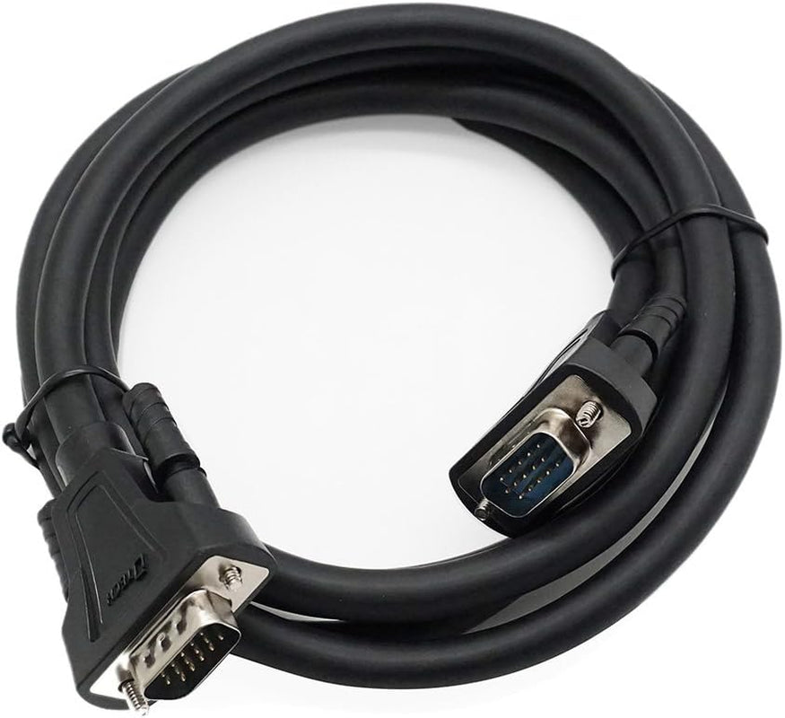 Computer Monitor VGA Cable Male to Male 6 Feet 1080P High Resolution (1.8 Meter, Black)